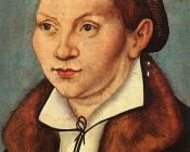 大卢卡斯克拉纳赫 - Diptych with the Portraits of Martin Luther and his Wife